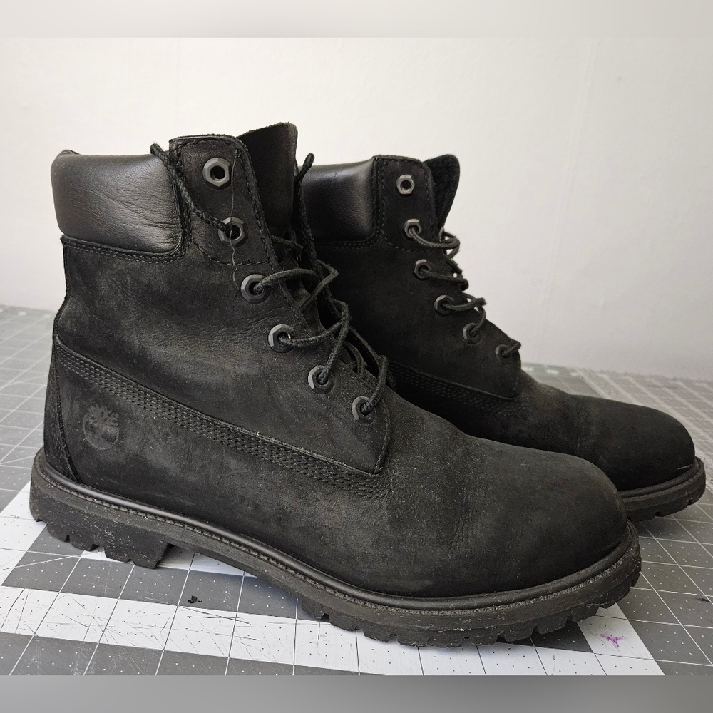 Timberland Women's Premium 6-Inch Waterproof Black Boots
